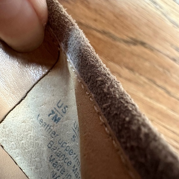 Franco Sarto grey suede slip on shoes, size 7 - Picture 7 of 8